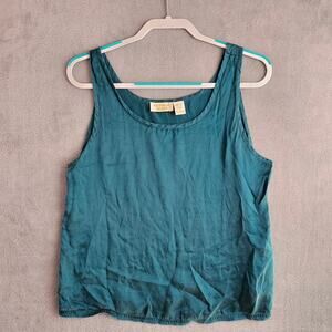 Victoria’s Secret Gold Label 100% Silk Tank Top Quiet Luxury Size Medium